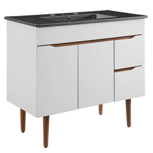 EEI-5392-GRY-BLK Bathroom/Vanities/Single Vanity Cabinets with Tops