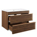 EEI-5421-WAL-WHI Bathroom/Vanities/Single Vanity Cabinets with Tops