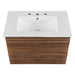 EEI-5421-WAL-WHI Bathroom/Vanities/Single Vanity Cabinets with Tops