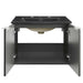 EEI-5370-GRY-BLK Bathroom/Vanities/Single Vanity Cabinets with Tops