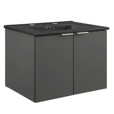 Product Image: EEI-5370-GRY-BLK Bathroom/Vanities/Single Vanity Cabinets with Tops