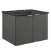 EEI-5370-GRY-BLK Bathroom/Vanities/Single Vanity Cabinets with Tops
