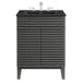 EEI-5350-GRY-BLK Bathroom/Vanities/Single Vanity Cabinets with Tops