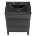 EEI-5350-GRY-BLK Bathroom/Vanities/Single Vanity Cabinets with Tops