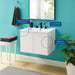 EEI-5379-WHI-WHI Bathroom/Vanities/Single Vanity Cabinets with Tops