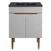 EEI-5357-GRY-BLK Bathroom/Vanities/Single Vanity Cabinets with Tops