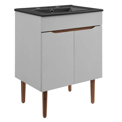 Product Image: EEI-5357-GRY-BLK Bathroom/Vanities/Single Vanity Cabinets with Tops