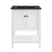 EEI-5358-WHI-BLK Bathroom/Vanities/Single Vanity Cabinets with Tops