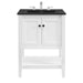 EEI-5358-WHI-BLK Bathroom/Vanities/Single Vanity Cabinets with Tops