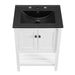 EEI-5358-WHI-BLK Bathroom/Vanities/Single Vanity Cabinets with Tops