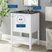 EEI-5358-WHI-BLK Bathroom/Vanities/Single Vanity Cabinets with Tops