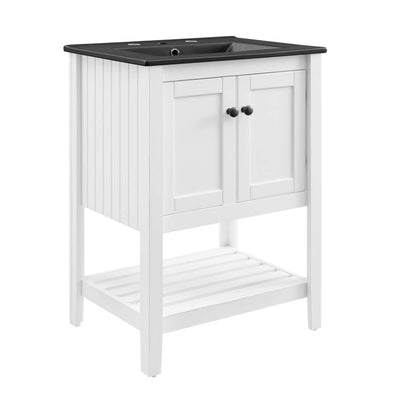 Product Image: EEI-5358-WHI-BLK Bathroom/Vanities/Single Vanity Cabinets with Tops