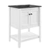 EEI-5358-WHI-BLK Bathroom/Vanities/Single Vanity Cabinets with Tops