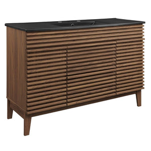 EEI-5398-WAL-BLK Bathroom/Vanities/Single Vanity Cabinets with Tops