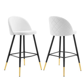 Cordial Fabric Bar Stools Set of 2