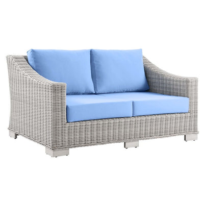 Product Image: EEI-4841-LGR-LBU Outdoor/Patio Furniture/Outdoor Sofas