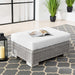 EEI-4839-LGR-WHI Outdoor/Patio Furniture/Outdoor Ottomans