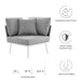 EEI-5567-WHI-GRY Outdoor/Patio Furniture/Outdoor Chairs