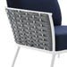 EEI-5565-WHI-NAV Outdoor/Patio Furniture/Outdoor Chairs