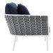 EEI-5565-WHI-NAV Outdoor/Patio Furniture/Outdoor Chairs