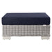 EEI-4839-LGR-NAV Outdoor/Patio Furniture/Outdoor Ottomans