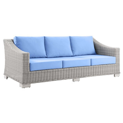 Product Image: EEI-4842-LGR-LBU Outdoor/Patio Furniture/Outdoor Sofas