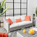 EEI-4842-LGR-WHI Outdoor/Patio Furniture/Outdoor Sofas