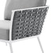 EEI-5566-WHI-GRY Outdoor/Patio Furniture/Outdoor Chairs