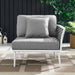 EEI-5566-WHI-GRY Outdoor/Patio Furniture/Outdoor Chairs