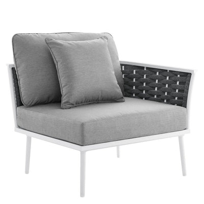 Product Image: EEI-5566-WHI-GRY Outdoor/Patio Furniture/Outdoor Chairs
