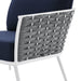 EEI-5566-WHI-NAV Outdoor/Patio Furniture/Outdoor Chairs