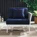 EEI-5566-WHI-NAV Outdoor/Patio Furniture/Outdoor Chairs