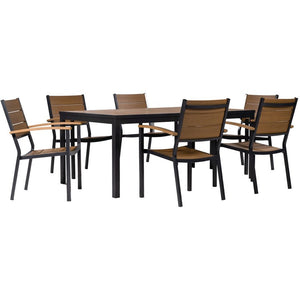 ASHER7PCDN-GRY Outdoor/Patio Furniture/Patio Dining Sets