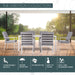 GRYSN7PCDN-GRY Outdoor/Patio Furniture/Patio Dining Sets