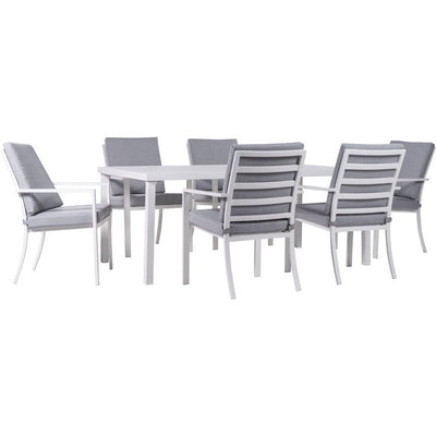 GRYSN7PCDN-GRY Outdoor/Patio Furniture/Patio Dining Sets