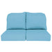 24" L x 22" W x 5" D Seat Cushions and 22" W x 20" H x 5" D Back Cushions Deep Seating Set (2 Sets) - Cast Horizon