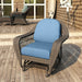 24" L x 22" W x 5" D Seat Cushion and 22" W x 20" H x 5" D Back Cushion Deep Seating Set - Cast Ocean