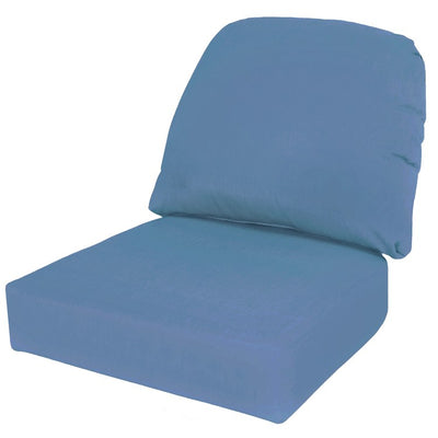 Product Image: 24" L x 22" W x 5" D Seat Cushion and 22" W x 20" H x 5" D Back Cushion Deep Seating Set - Sunbrella Cast Ocean