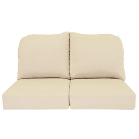 24" L x 22" W x 5" D Seat Cushions and 22" W x 20" H x 5" D Back Cushions Deep Seating Set (2 Sets) - Canvas Antique Beige