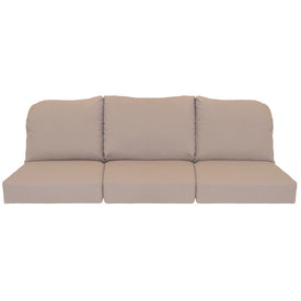 24" L x 22" W x 5" D Seat Cushions and 22" W x 20" H x 5" D Back Cushions Deep Seating Set (3 Sets) - Cast Ash