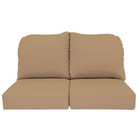 24" L x 22" W x 5" D Seat Cushions and 22" W x 20" H x 5" D Back Cushions Deep Seating Set (2 Sets) - Canvas Cocoa