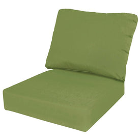 24" L x 22" W x 5" D Seat Cushion and 22" W x 20" H x 5" D Back Cushion Deep Seating Set - Spectrum Cilantro
