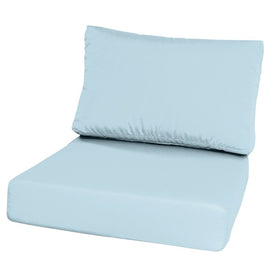 28.5" L x 28.5" W x 5" D Seat Cushion and 28.5" W x 17.5" H x 5" D Back Cushion Deep Seating Set - Canvas Air Blue