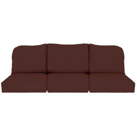 24" L x 22" W x 5" D Seat Cushions and 22" W x 20" H x 5" D Back Cushions Deep Seating Set (3 Sets) - Canvas Bay Brown