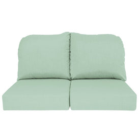 24" L x 22" W x 5" D Seat Cushions and 22" W x 20" H x 5" D Back Cushions Deep Seating Set (2 Sets) - Canvas Spa