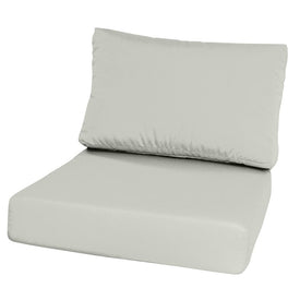 28.5" L x 28.5" W x 5" D Seat Cushion and 28.5" W x 17.5" H x 5" D Back Cushion Deep Seating Set - Canvas Granite