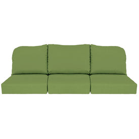 24" L x 22" W x 5" D Seat Cushions and 22" W x 20" H x 5" D Back Cushions Deep Seating Set (3 Sets) - Spectrum Cilantro