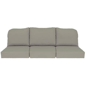24" L x 22" W x 5" D Seat Cushions and 22" W x 20" H x 5" D Back Cushions Deep Seating Set (3 Sets) - Spectrum Dove