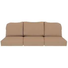 24" L x 22" W x 5" D Seat Cushions and 22" W x 20" H x 5" D Back Cushions Deep Seating Set (3 Sets) - Canvas Cocoa