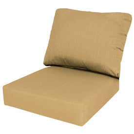 24" L x 22" W x 5" D Seat Cushion and 22" W x 20" H x 5" D Back Cushion Deep Seating Set - Spectrum Sesame
